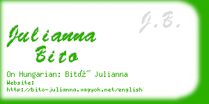 julianna bito business card